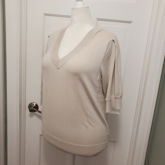 NWT DKNY Knit top Size XXL, Retail $69.00, classic, birch in color - Picture 7 of 12